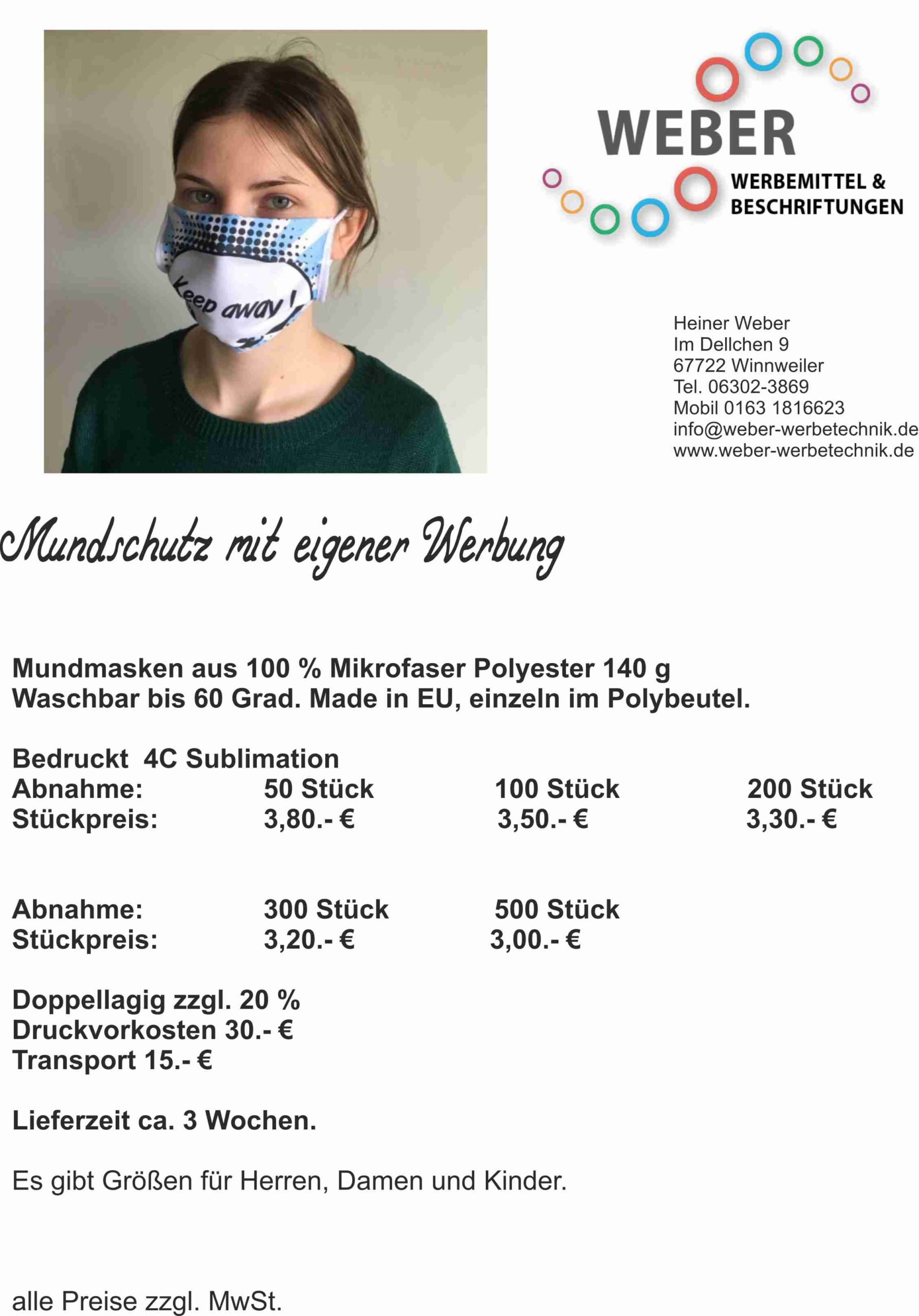 Munschutz Sublimation